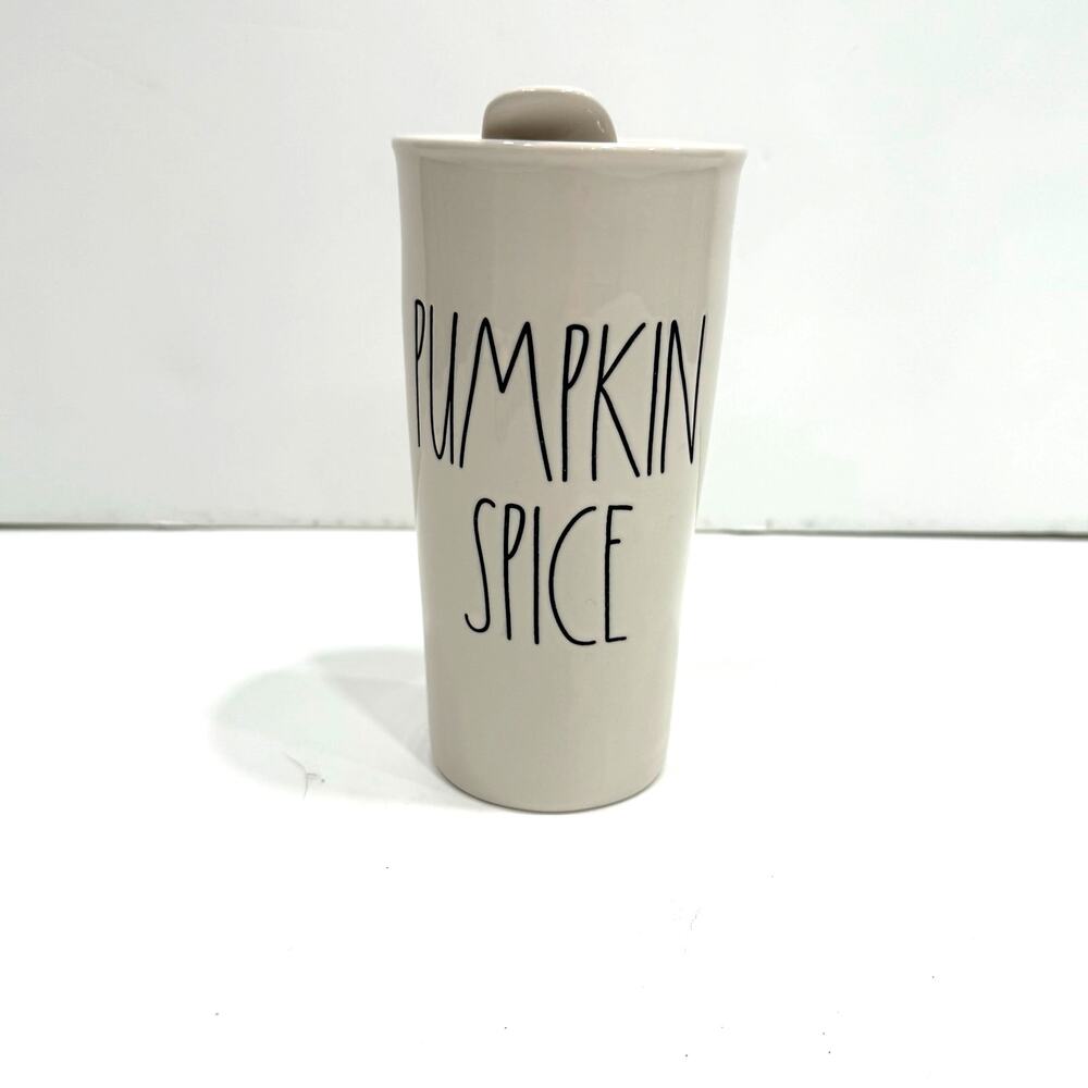 Rae Dunn Artisan Collection "Pumpkin Spice" Tumbler Travel Mug w/ Lid